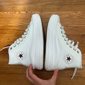 Converse Platform White High-Top Sneakers